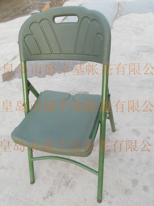 新材料军绿色折叠作业椅